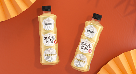 金竹瓶 — 黑(hēi)烏龍乳茶包裝設計